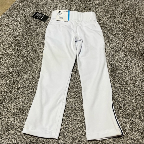 Champro Open Bottom Loose Fit Youth XS Baseball Pants White & Navy Stripe Note!! - Picture 11 of 13